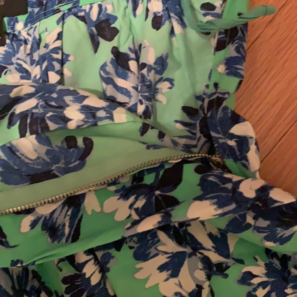 J. Crew NWOT❗️Patio Green Blue Floral Skirt